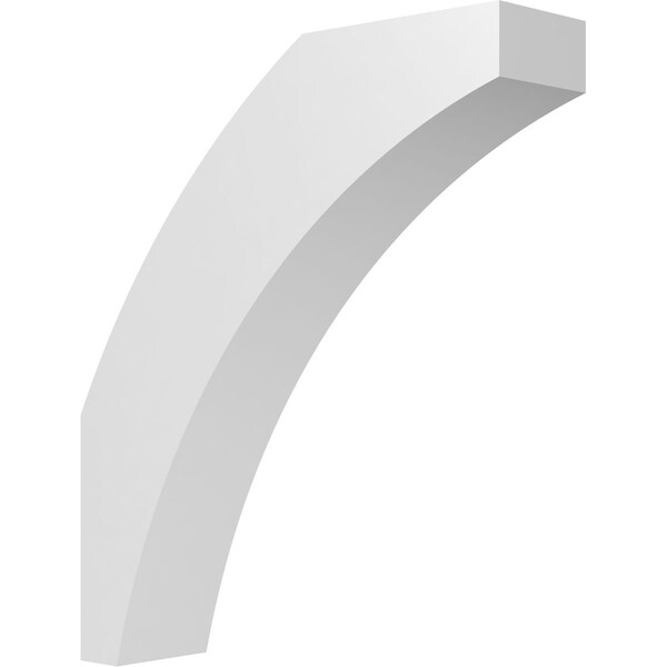 Ekena Millwork 6-in. W x 24-in. D x 28-in. H Thorton Architectural Grade PVC Knee Brace BRCP06X24X28THR - main